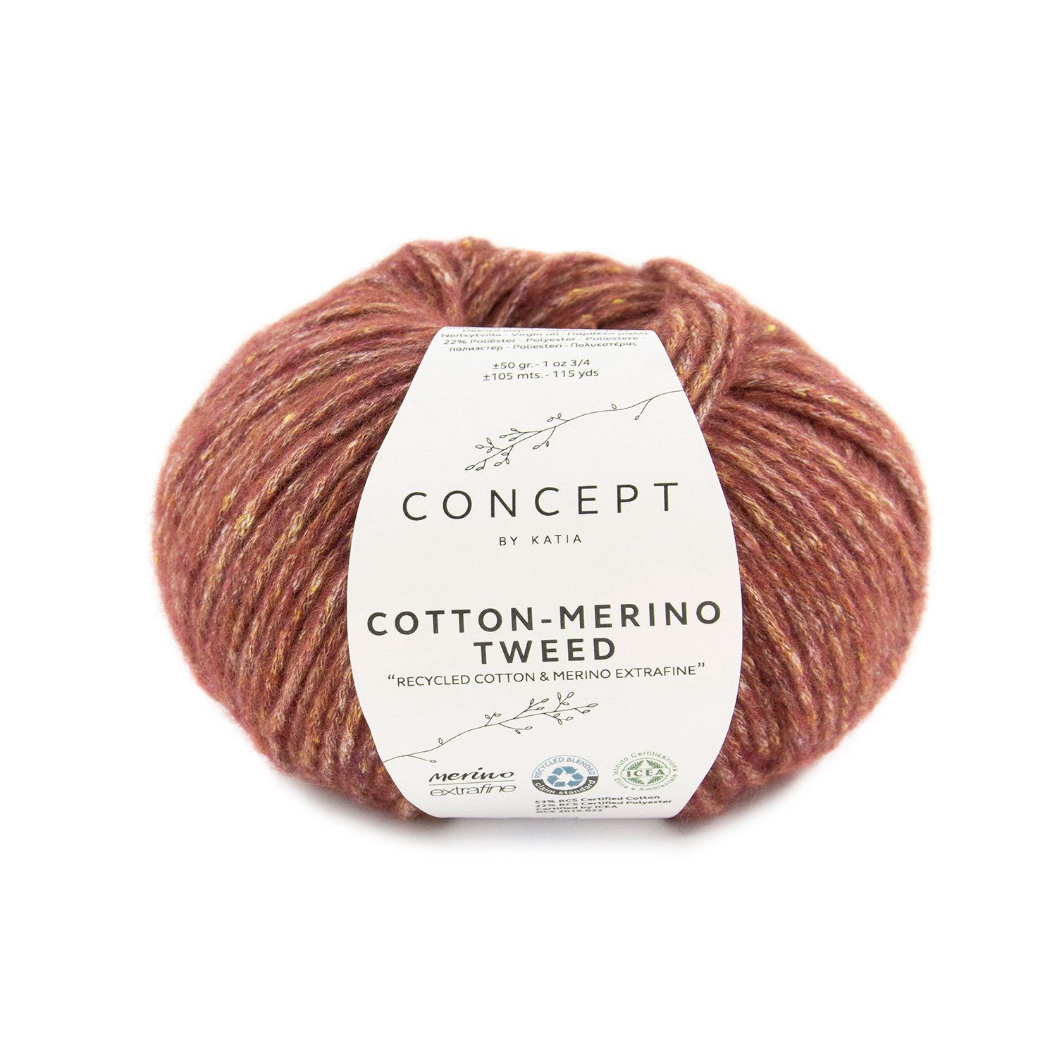 Cotton-Merino Tweed, Kleur(nummer): 500 - Rood