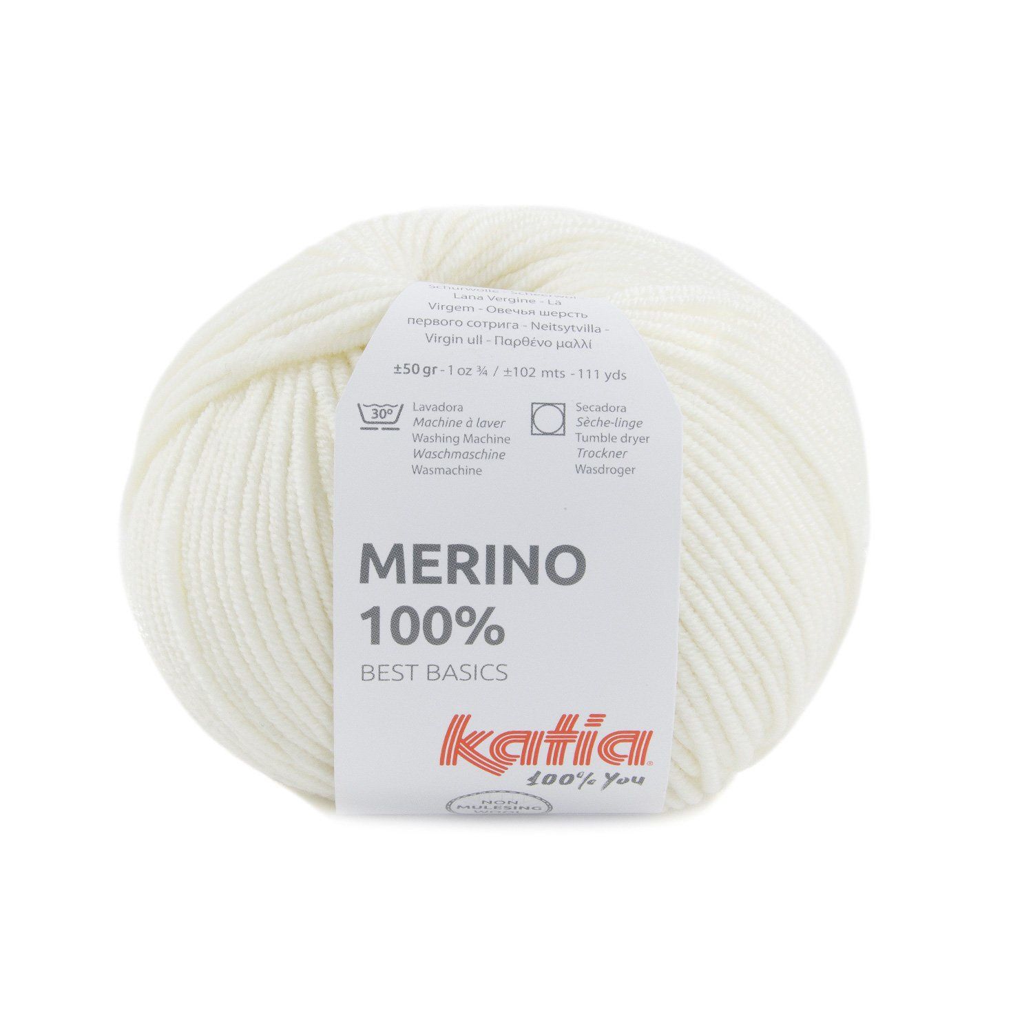Merino 100%, Kleur(nummer): 1 - Wit