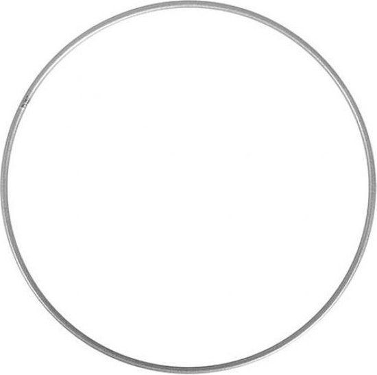 Metalen ringen grijs L, Size: 100 cm