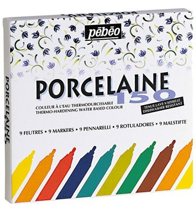 Porselein verf set 9