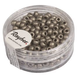 Metallic-rocailles 4mm zilver