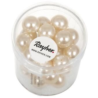 Renaissance glaskralen 10mm poederroze