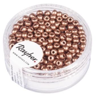 Rocailles 3mm koper mat