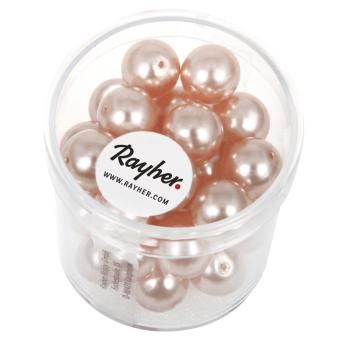 Renaissance glaskralen 10mm schelp-roze