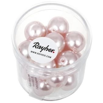 Renaissance glaskralen 12mm rose