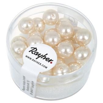 Renaissance glaskralen 8mm poederroze