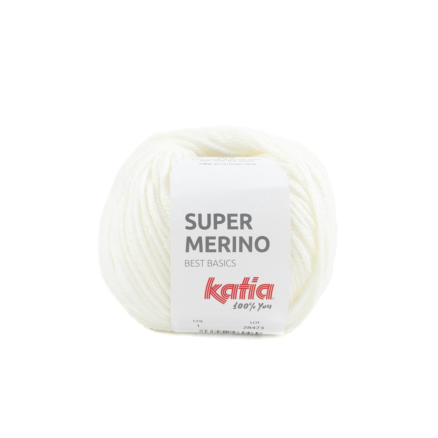 Super merino, Kleur(nummer): 1 - Wit