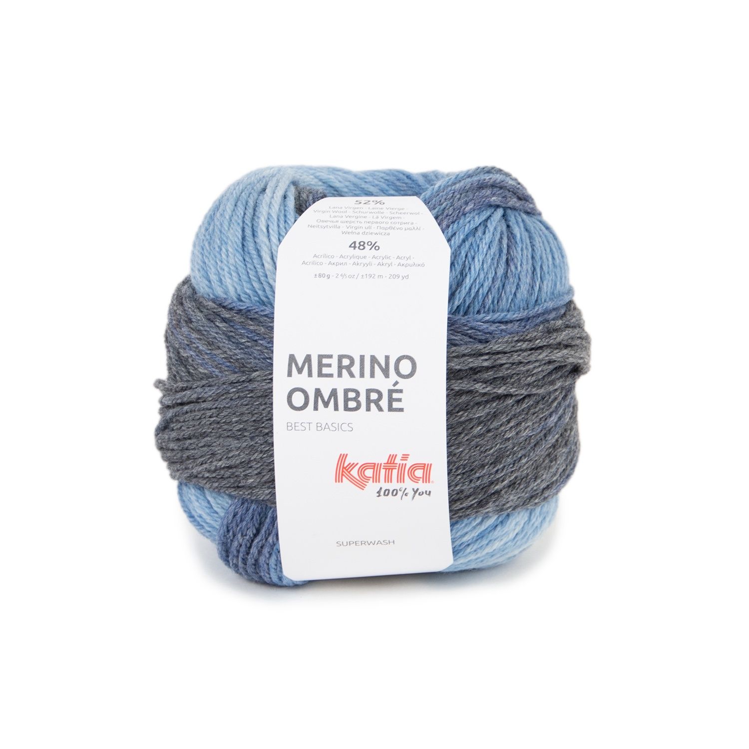 Merino Ombré, Kleur(nummer): 251 - Blauw-Donker blauw