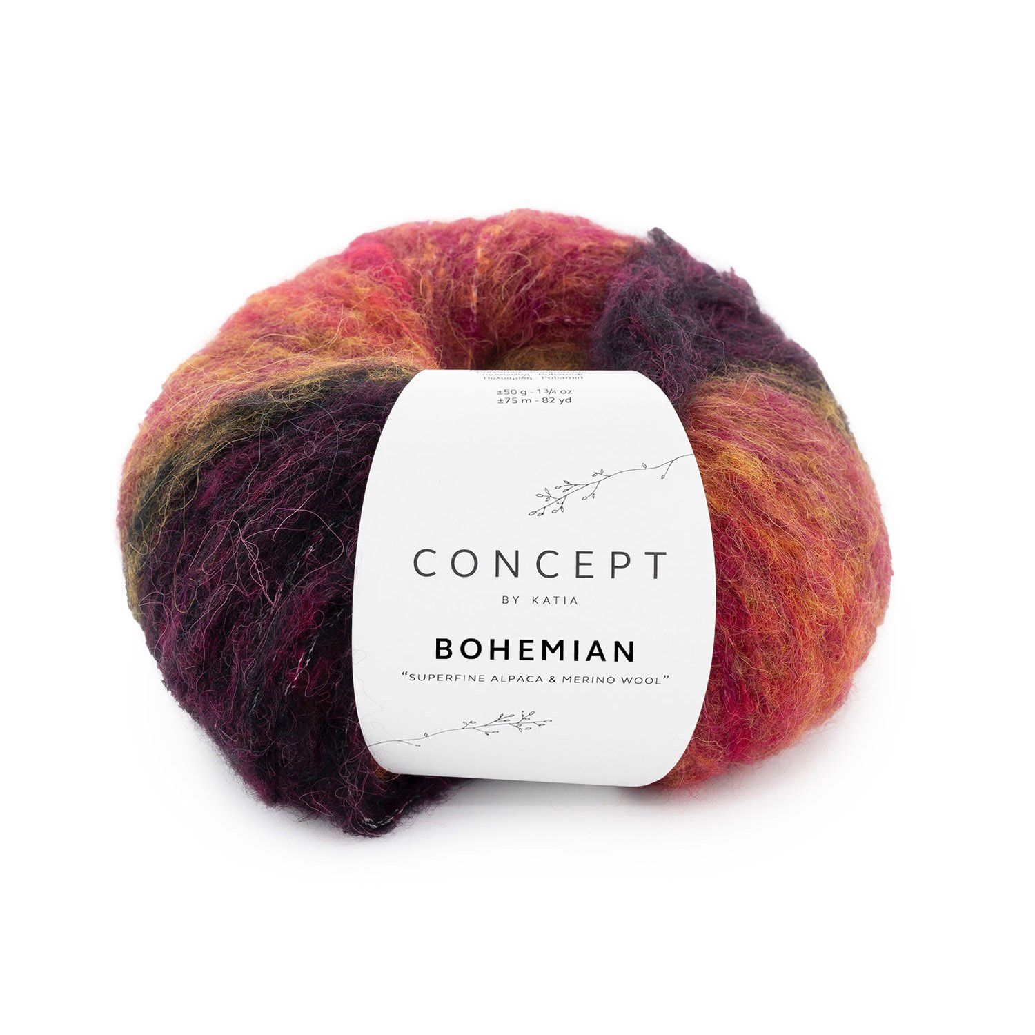 Bohemian, Kleur(nummer): 201 - Zwart-Rood-Oker