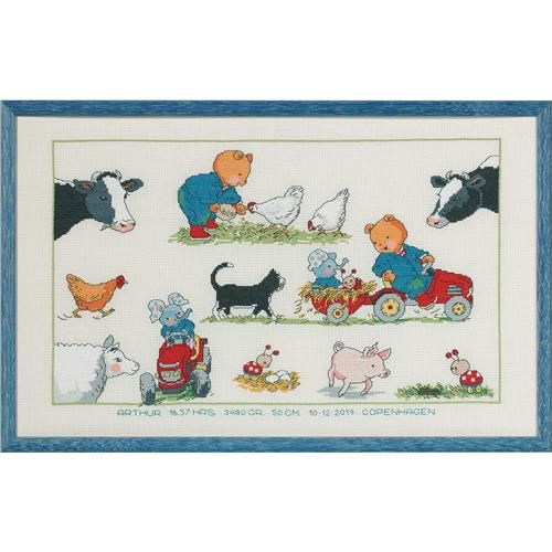 Borduurpakket Bobbi boer 44x27 cm