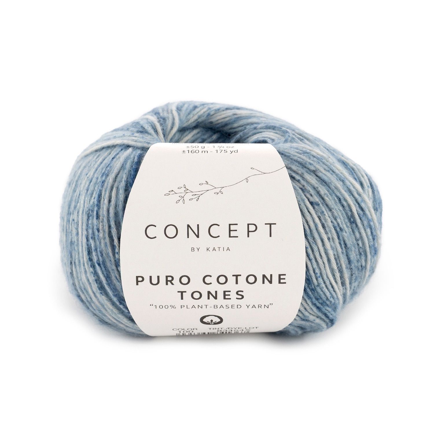 Puro Cotone Tones, kleur (nummer): 100 - Blauw
