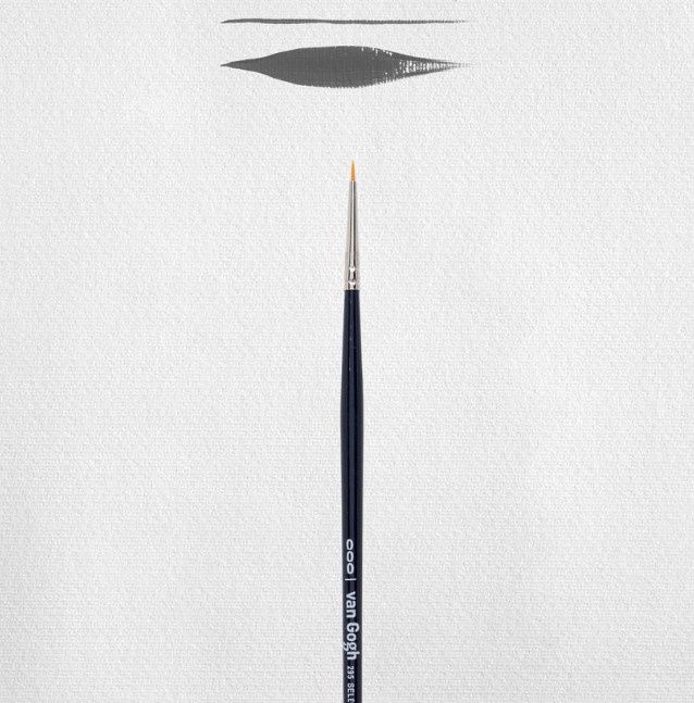 an Gogh Penseel voor Olie- &amp; Acrylverf serie 295 nr. 000