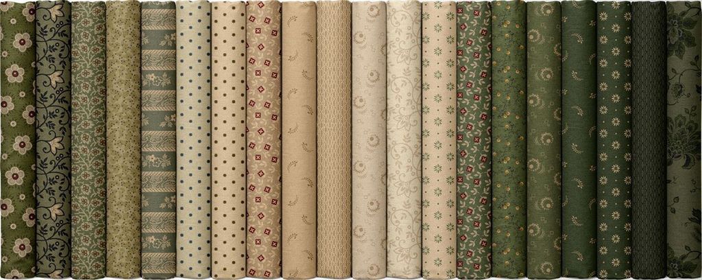 MarcusFabrics 2.5-Inch Jelly Roll Old village greens
