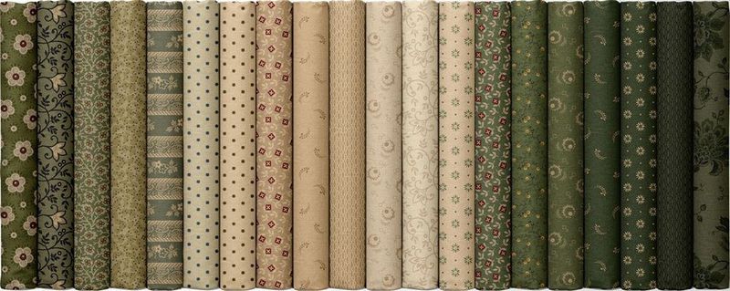 MarcusFabrics 2.5-Inch Jelly Roll Old village greens