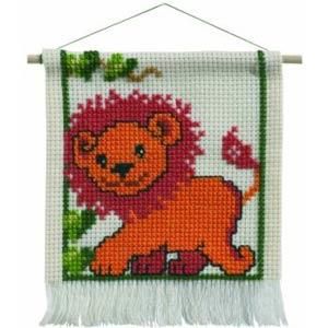 Borduurpakket My First Kit leeuw