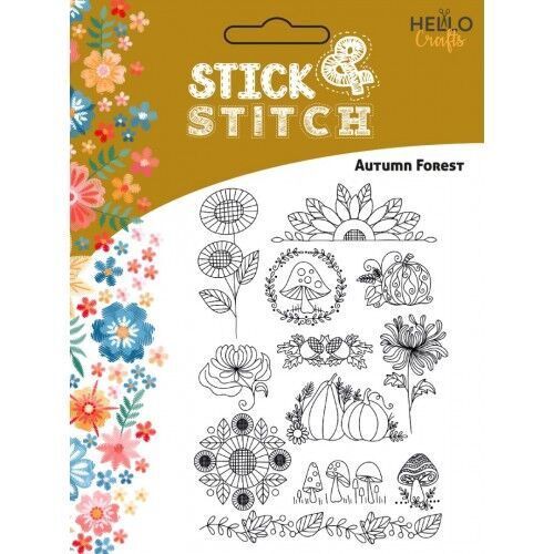 Stick and stitch Autumn Forest