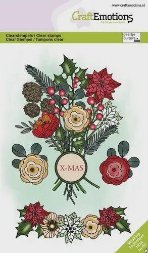 Clearstamp Christmas bouquet
