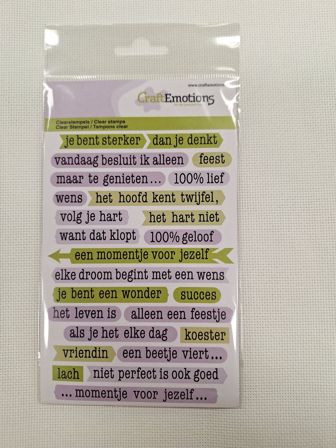 Clear stamp Tekst Typewriter mindfullness