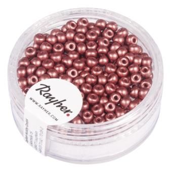 Rocailles, 3mm ø antiek roze