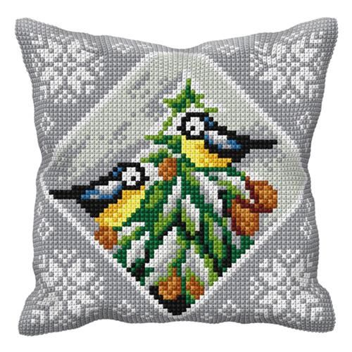 Voorbedrukt kruissteek kussenpakket Vogels