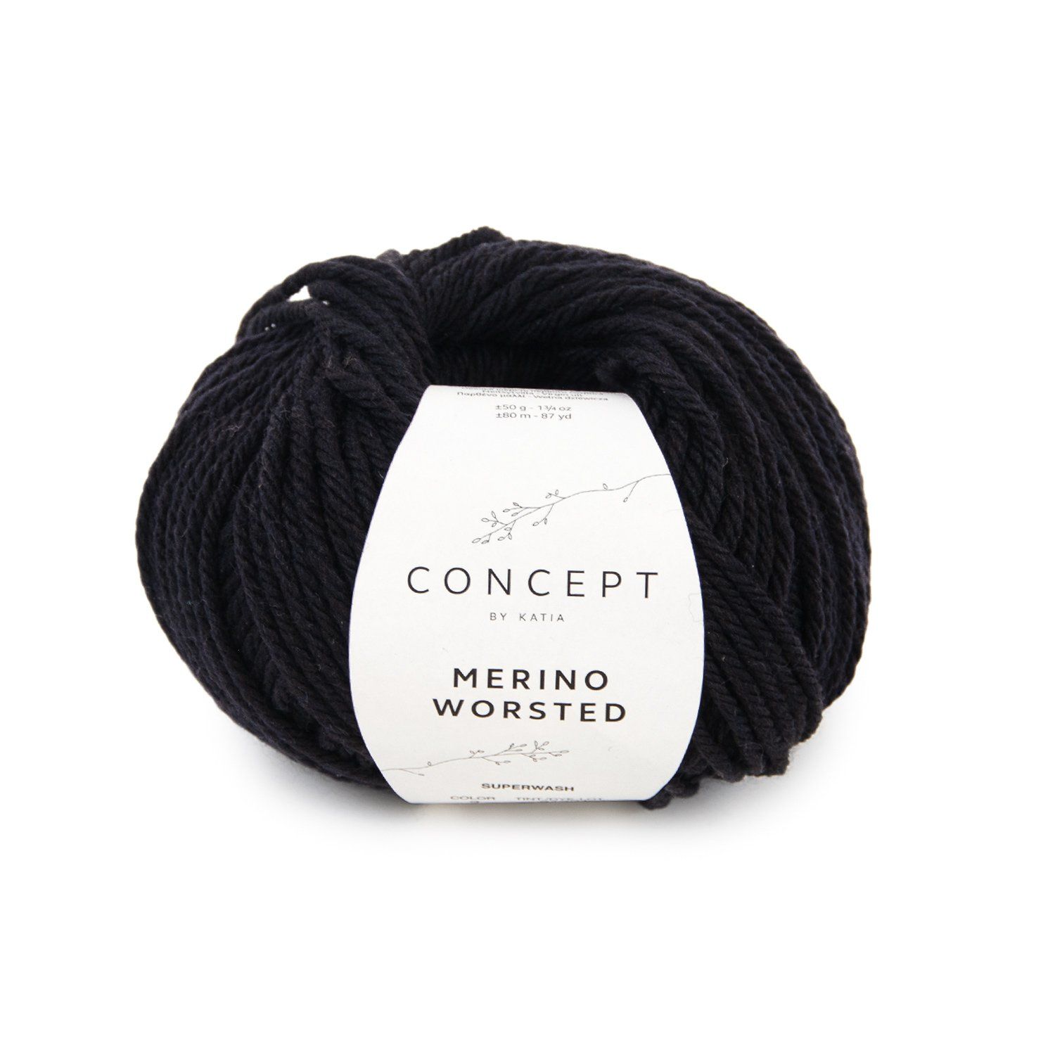 Merino  Worsted, Kleur: 2 - Zwart
