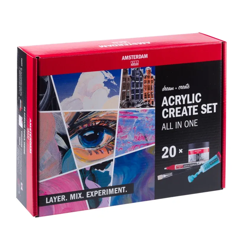 Acrylics create set met 20 onderdelen