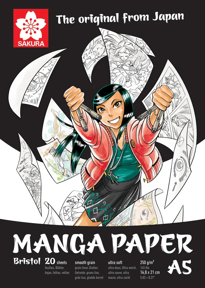 Sakura Manga papier A5, 250g, 20 vellen