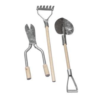 Tuingereedschap van metaal/hout