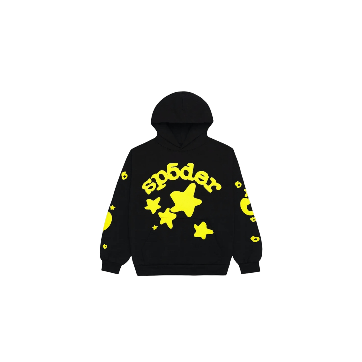 Sp5der Beluga Hoodie Onyx/Yellow