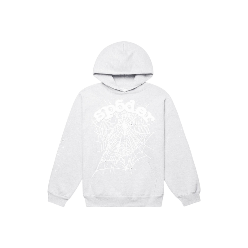 Sp5der OG Web Heather Grey Hoodie