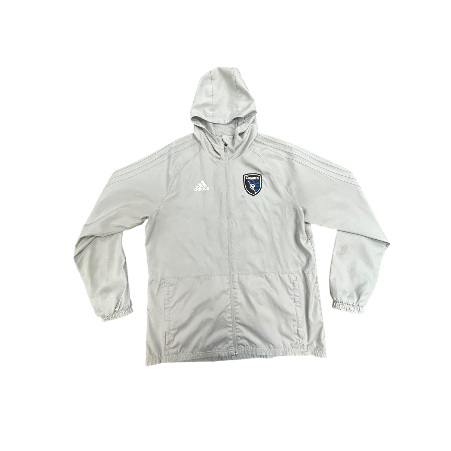 Grey Adidas SJ Earthquakes Windbreaker
