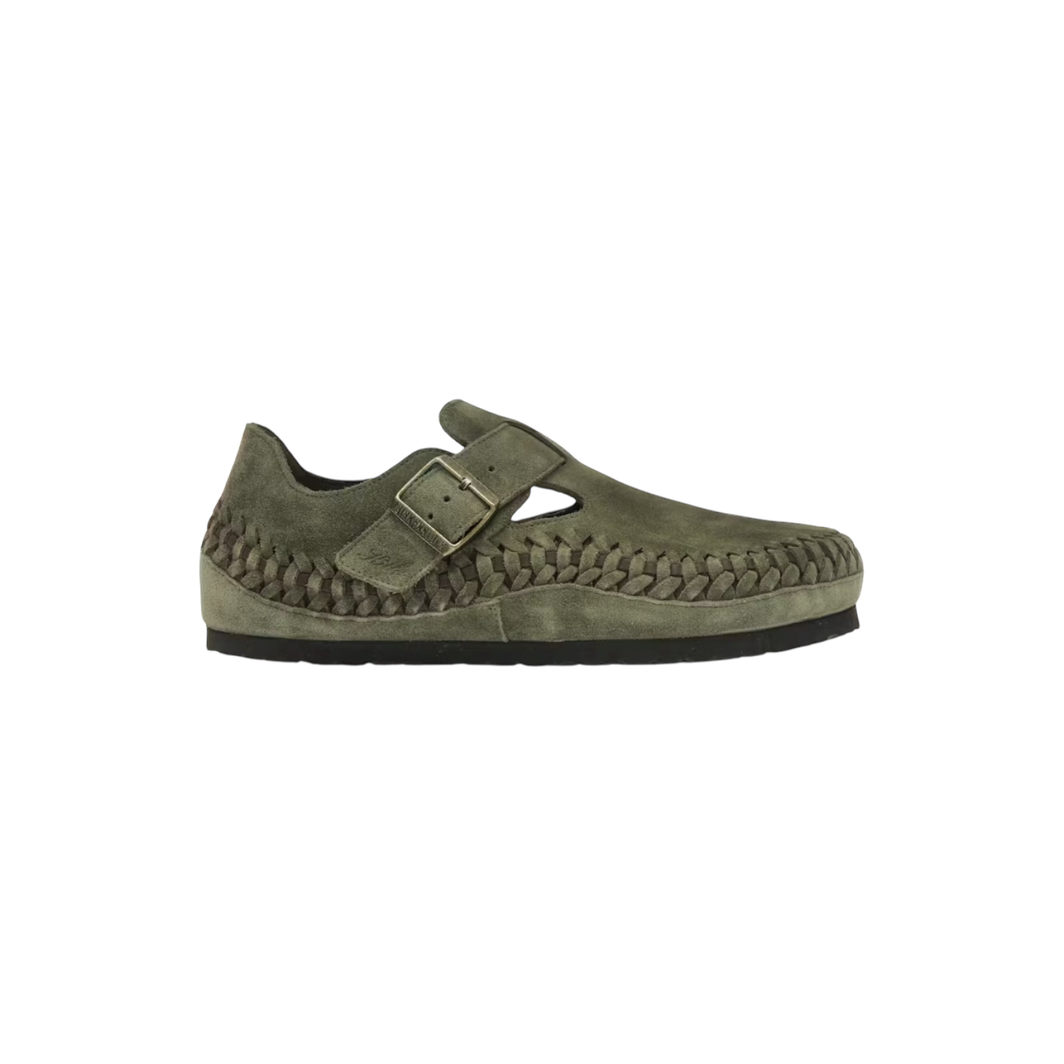 Birkenstock KITH London Braided Shearling Olive Night
