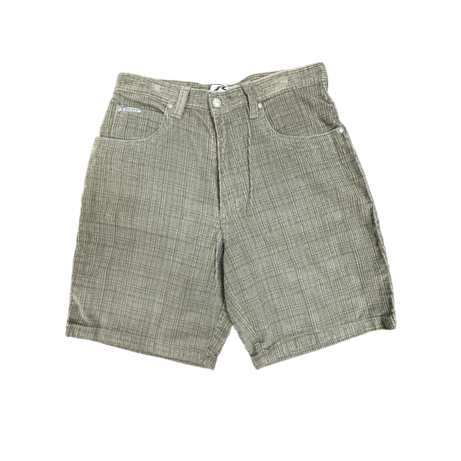 Rusty Corduroy Green Shorts