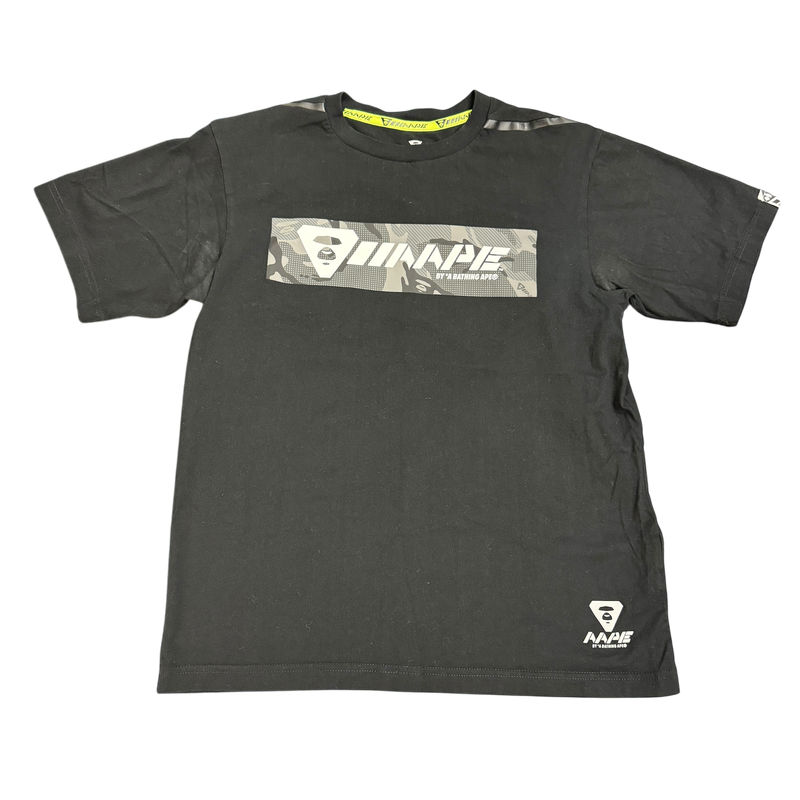 Black AAPE Camo Box Logo Tee