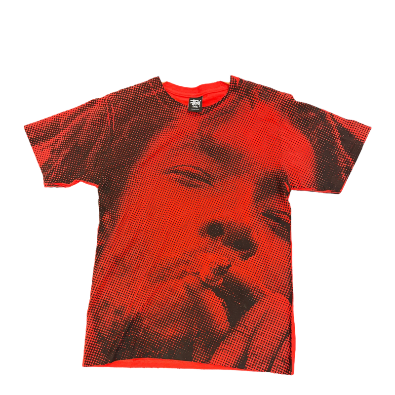Red Stussy Peter Tosh AOP Tee