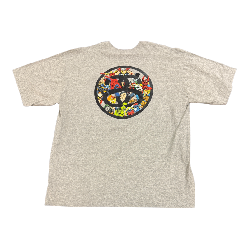 Grey Stussy Marvel Tee