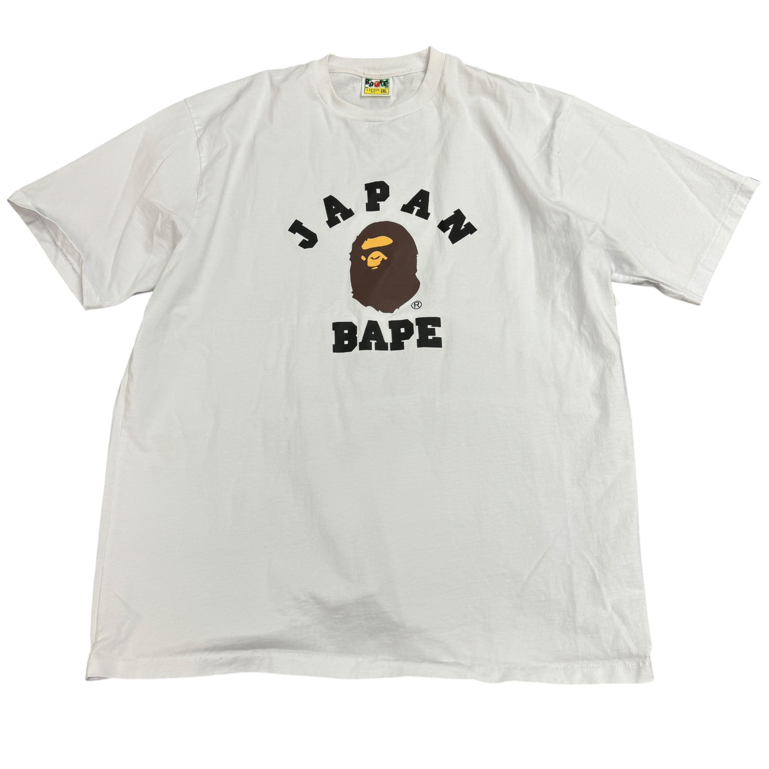 White BAPE Japan Ape Head Tee