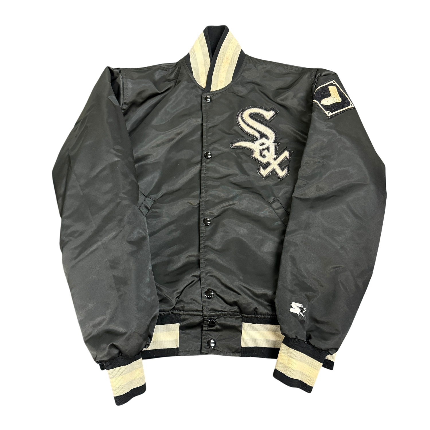 90&#39;s Starter Chicago White Sox Satin Bomber Jacket