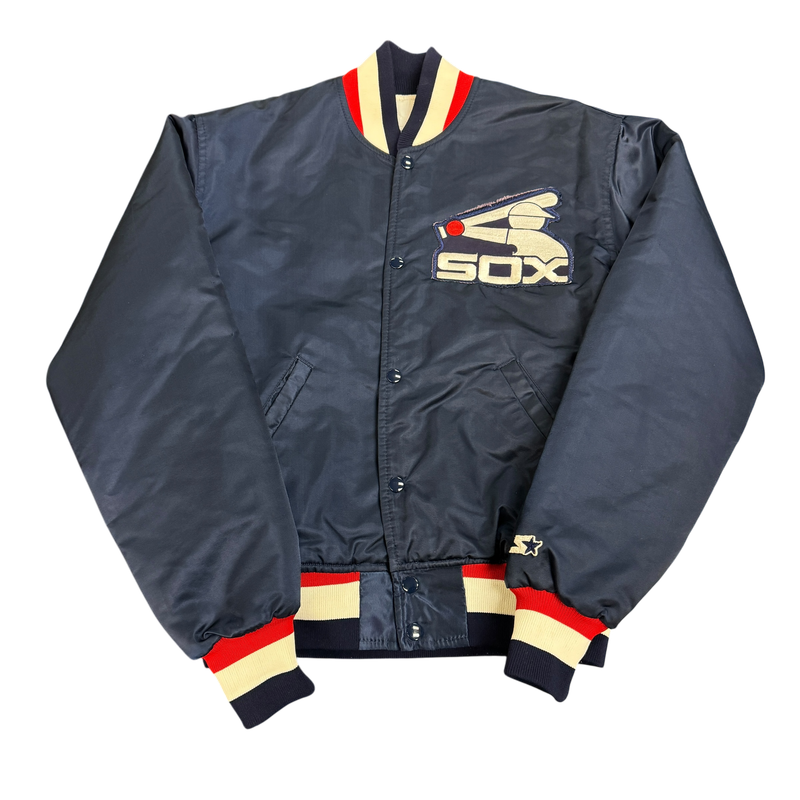 90&#39;s Starter Boston White Sox Satin Bomber Jacket