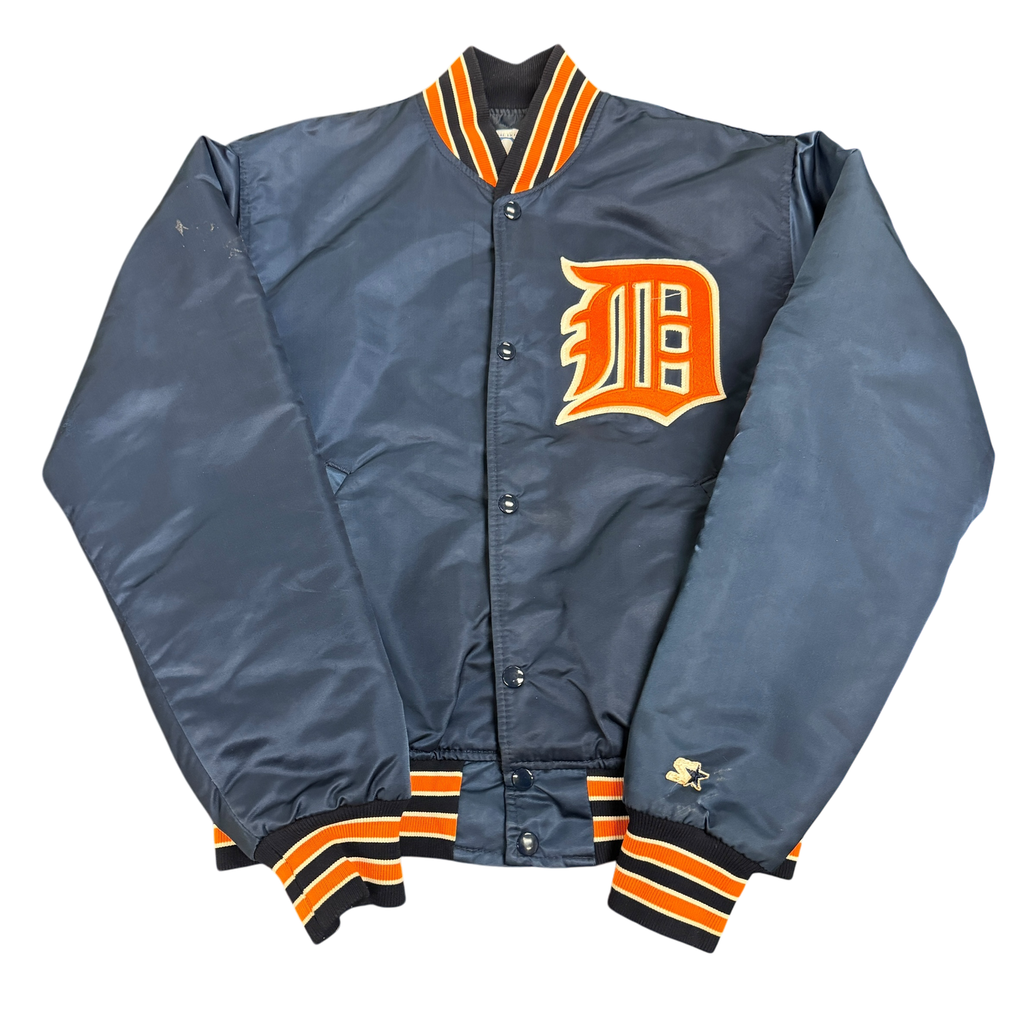 90&#39;s Starter Detroit Tigers Satin Bomber Jacket