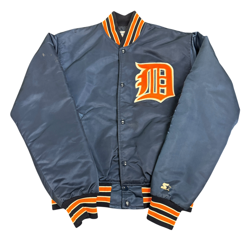 90&#39;s Starter Detroit Tigers Satin Bomber Jacket