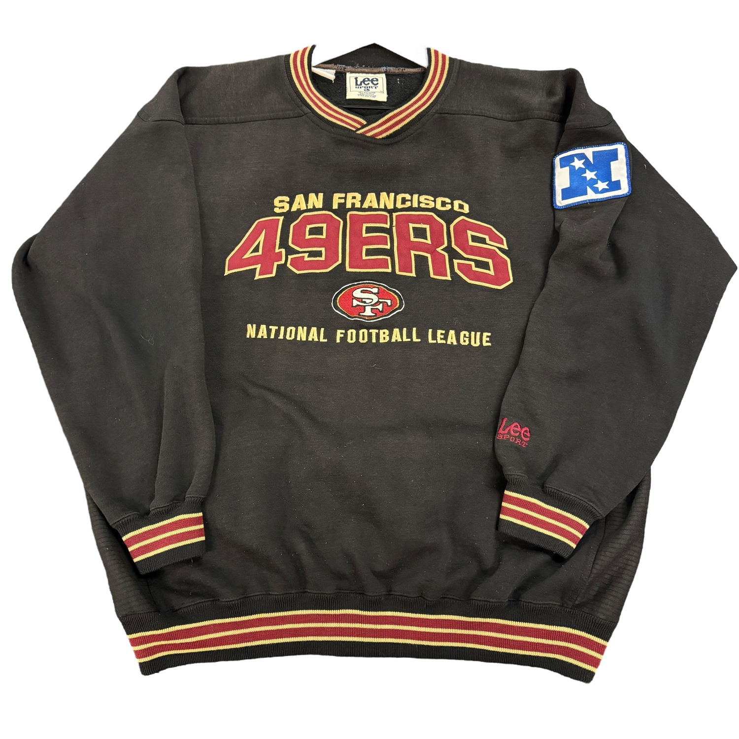 Black Lee 49ers Crewneck