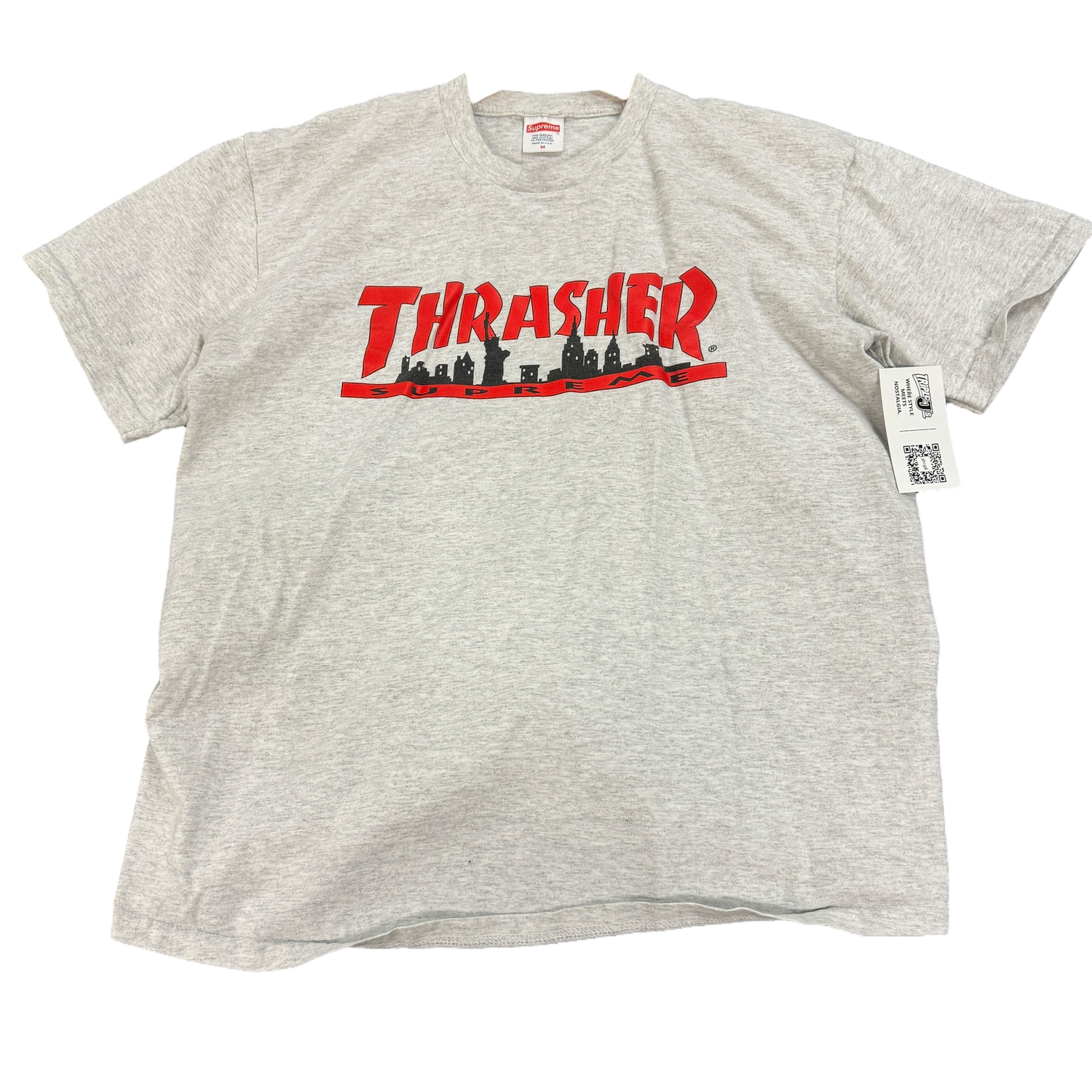 Grey Supreme Thrasher Tee
