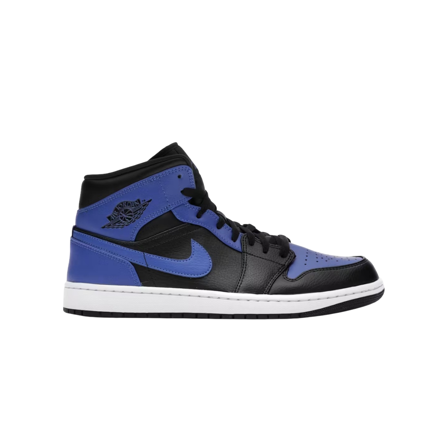 AJ1 Mid Hyper Royal Tumbled Leather