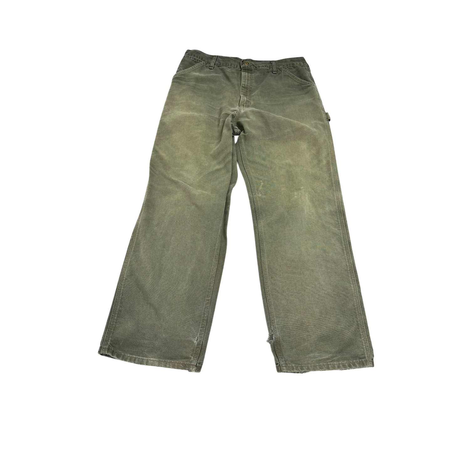W38 Green Carhartt Pants