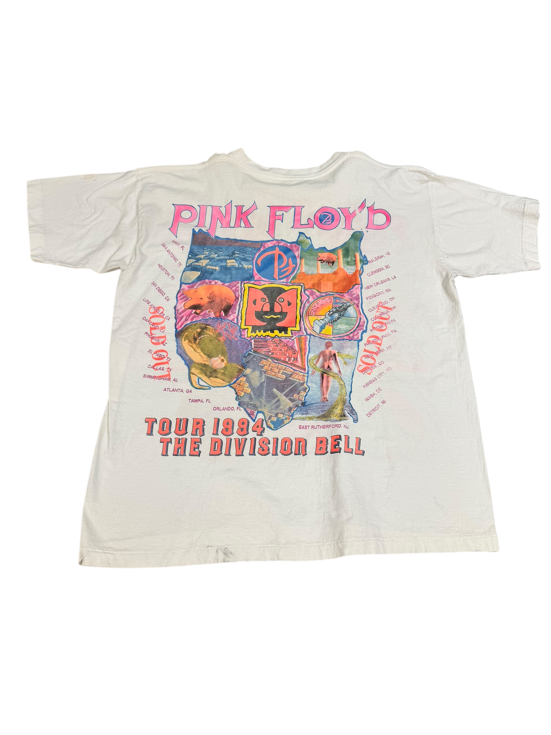 White Pink Floyd Tour Tee