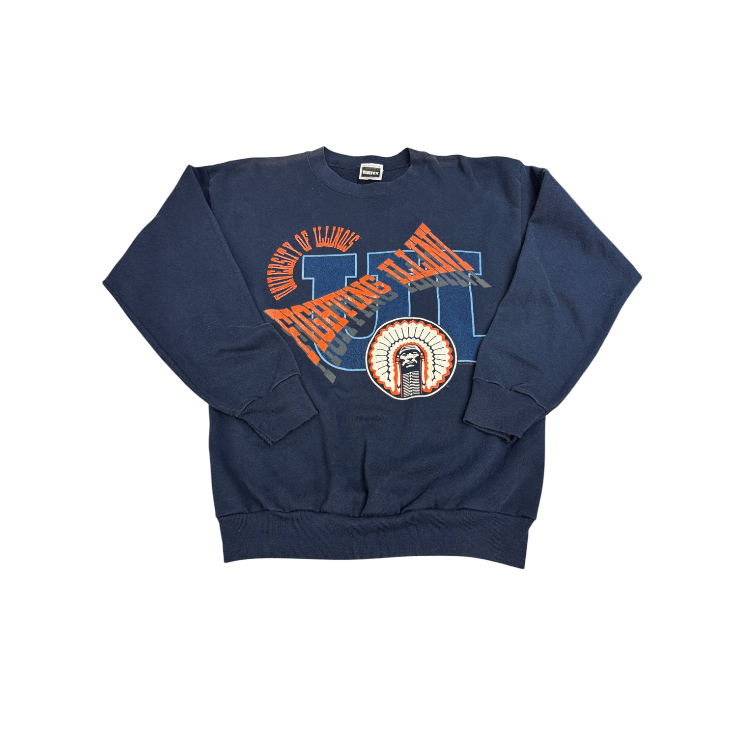 Navy Blue University of Illinois Crewneck Sweater