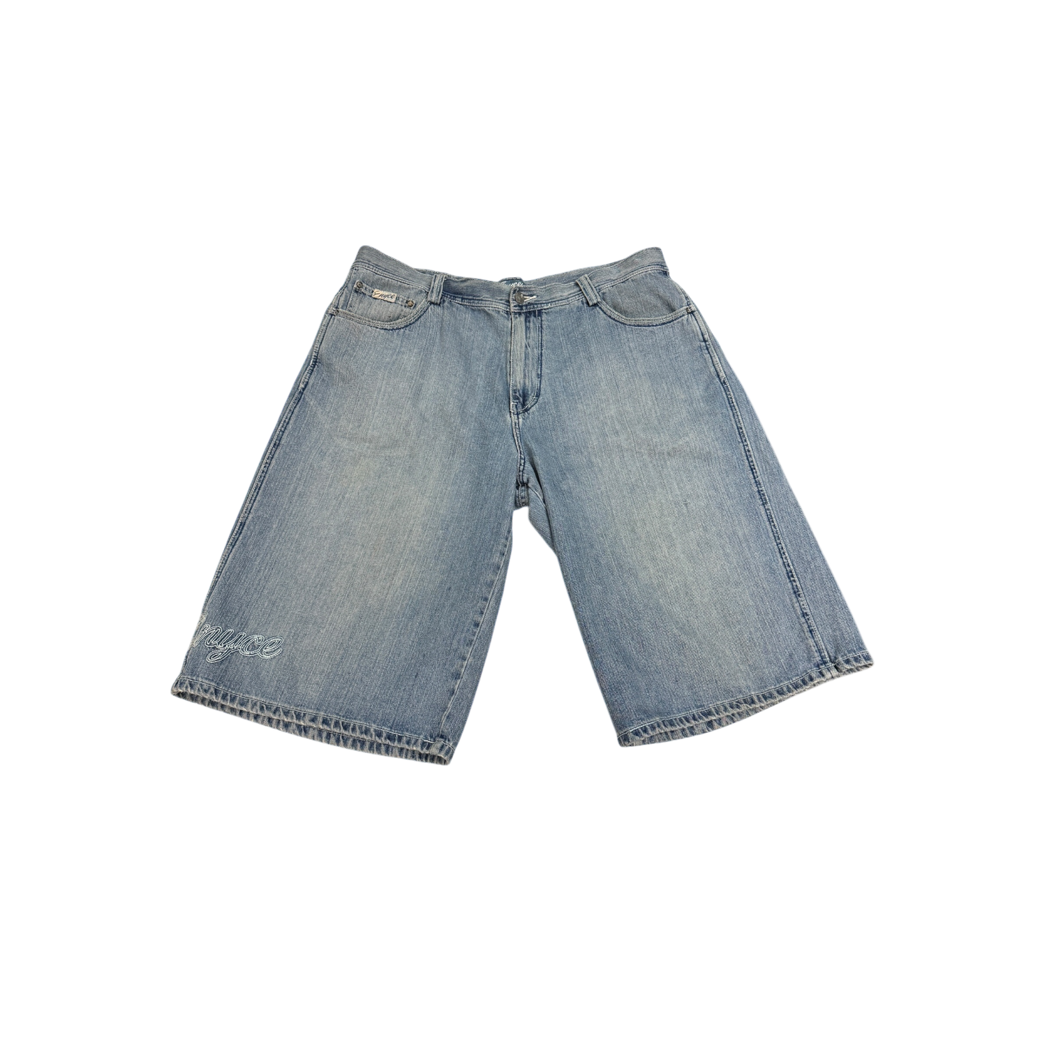Blue Light-Wash ENYCE Jorts