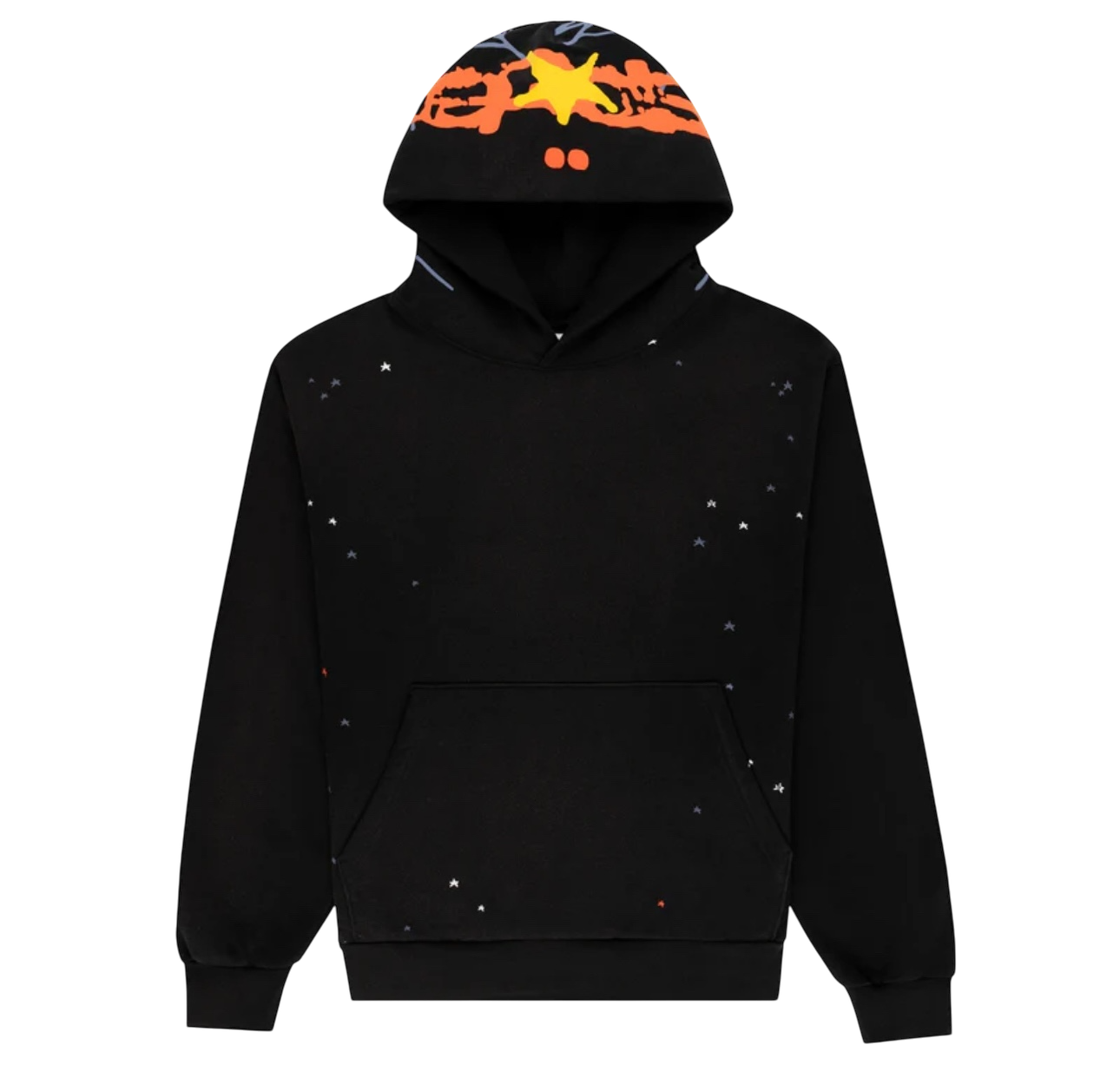 Sp5der Black Heavy Web Hoodie