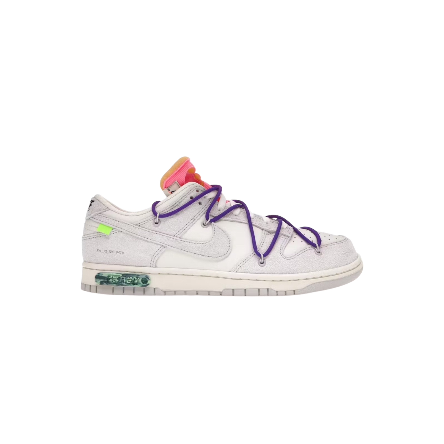 Nike Off White Dunk Low Lot 15 9.5M - PRE OWNED